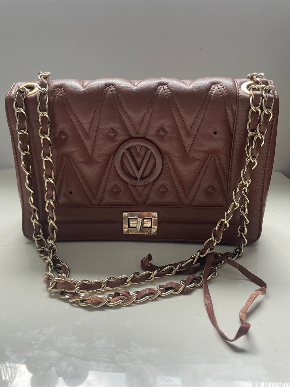 Mario Valentino shoulder bag leather - Picture 5 of 16